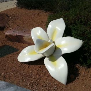 Fleur projetant de l'eau 